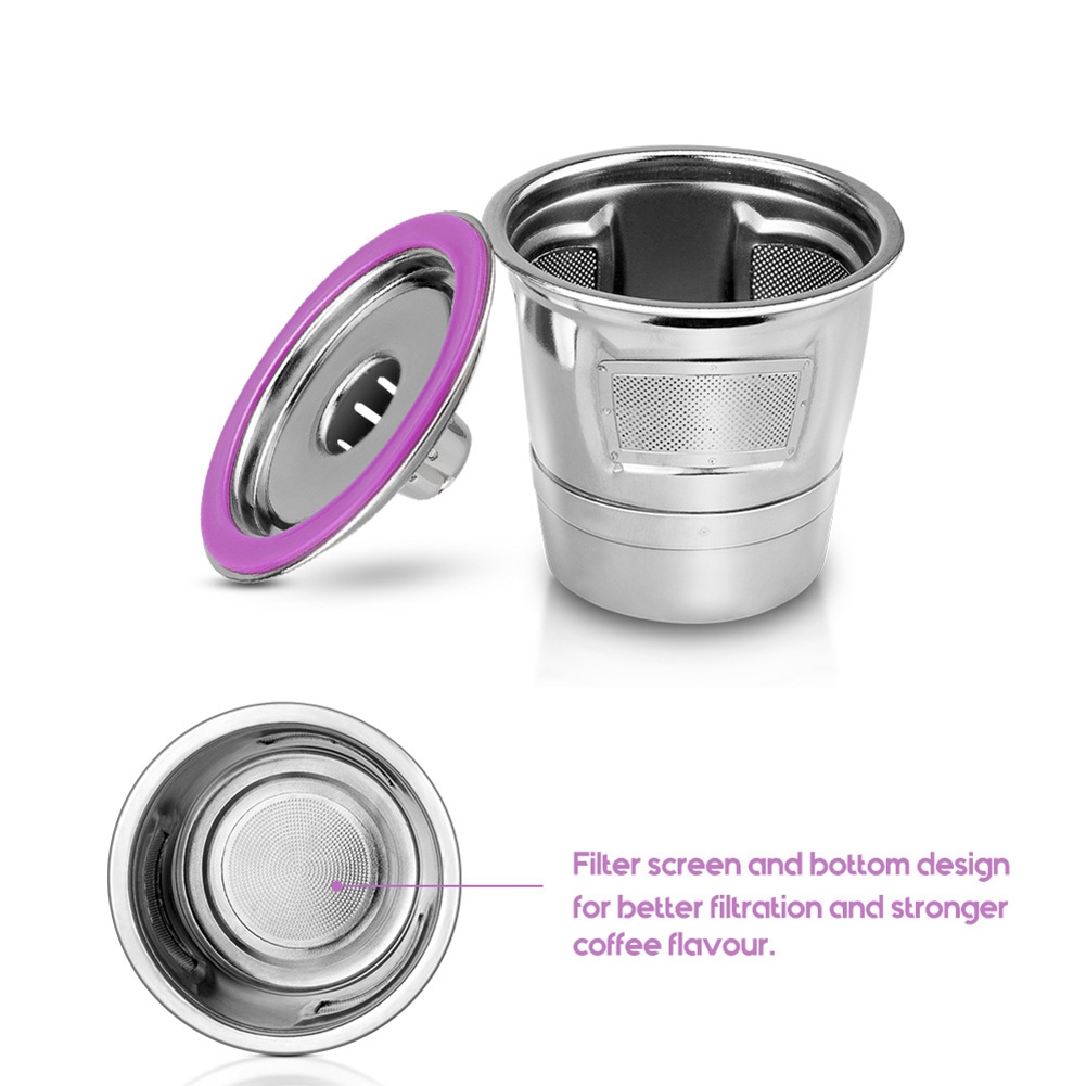 Stainless Steel Coffee Capsule Cup Reusable K Cup for Keurig 2.0/1.0 Mini Plus Coffee Filter Accessories (中古品)6 K-Cup Reusable Coffee Filter for Keurig 2.0 1.0 Small Single Refilla