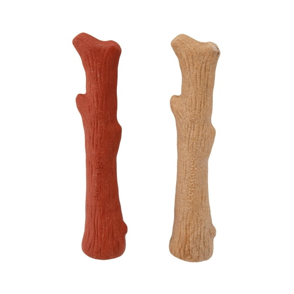Petstages Dogwood Wood Alternative Dog Chew Toy, Original & Mesquite 2-pack, Multi, Medium