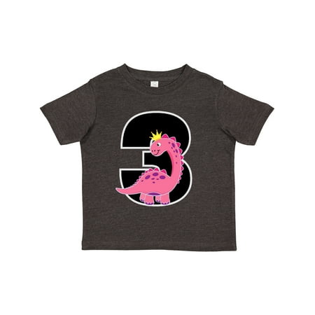 

Inktastic 3rd Birthday Dinosaur Outfit Girl Gift Toddler Toddler Girl T-Shirt