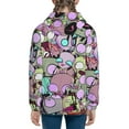 thumbnail image 4 of Invader Zim Teenager Hoodies Shirt Zipper Sweatshirts Hooded Hoody Clothes Coat For Boys Girls, 4 of 7