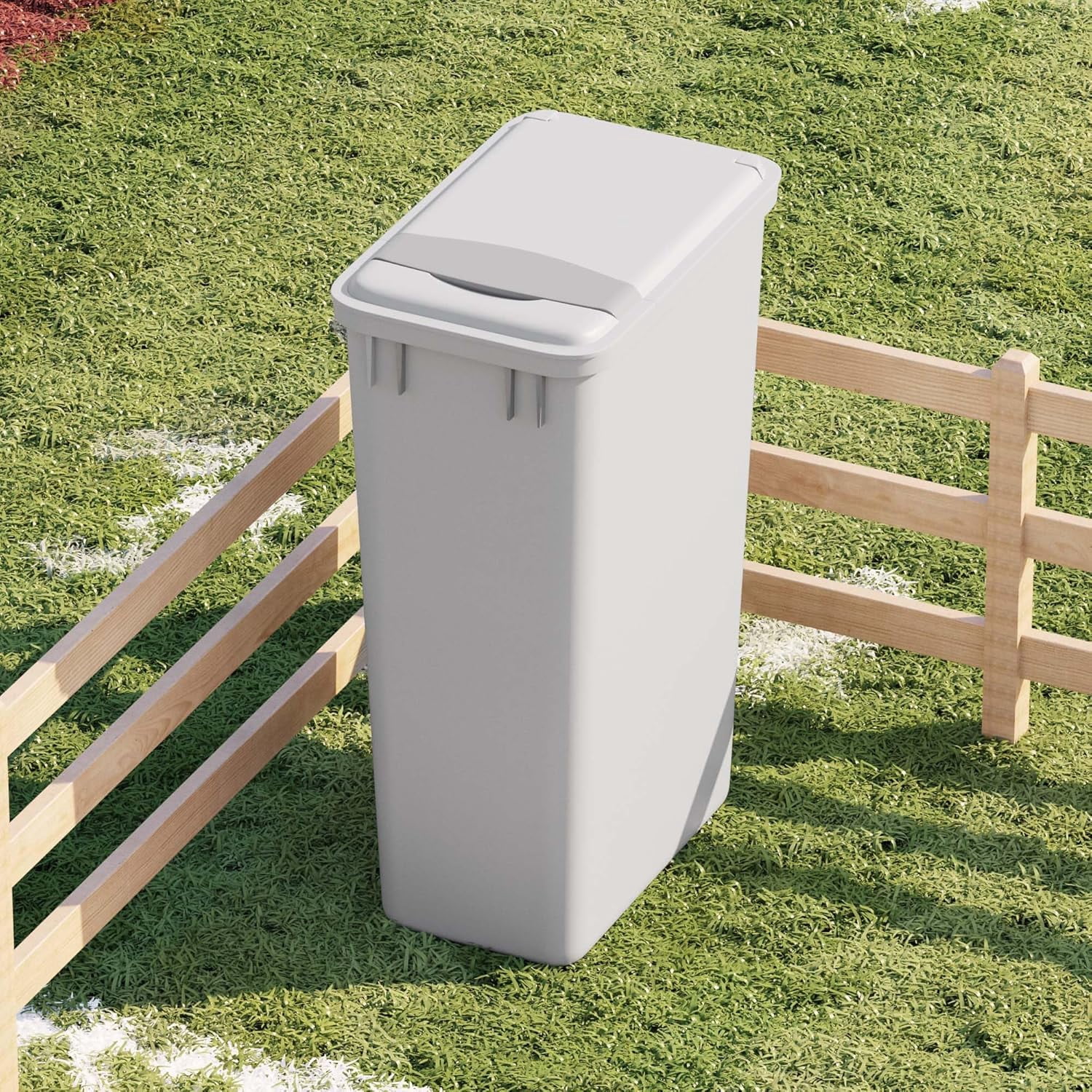 FeGe Dowell 50Qt Wastebasket Trash Can Garbage Container, for Home/Kitchen/Office, Grey - (Can Only) 1PC