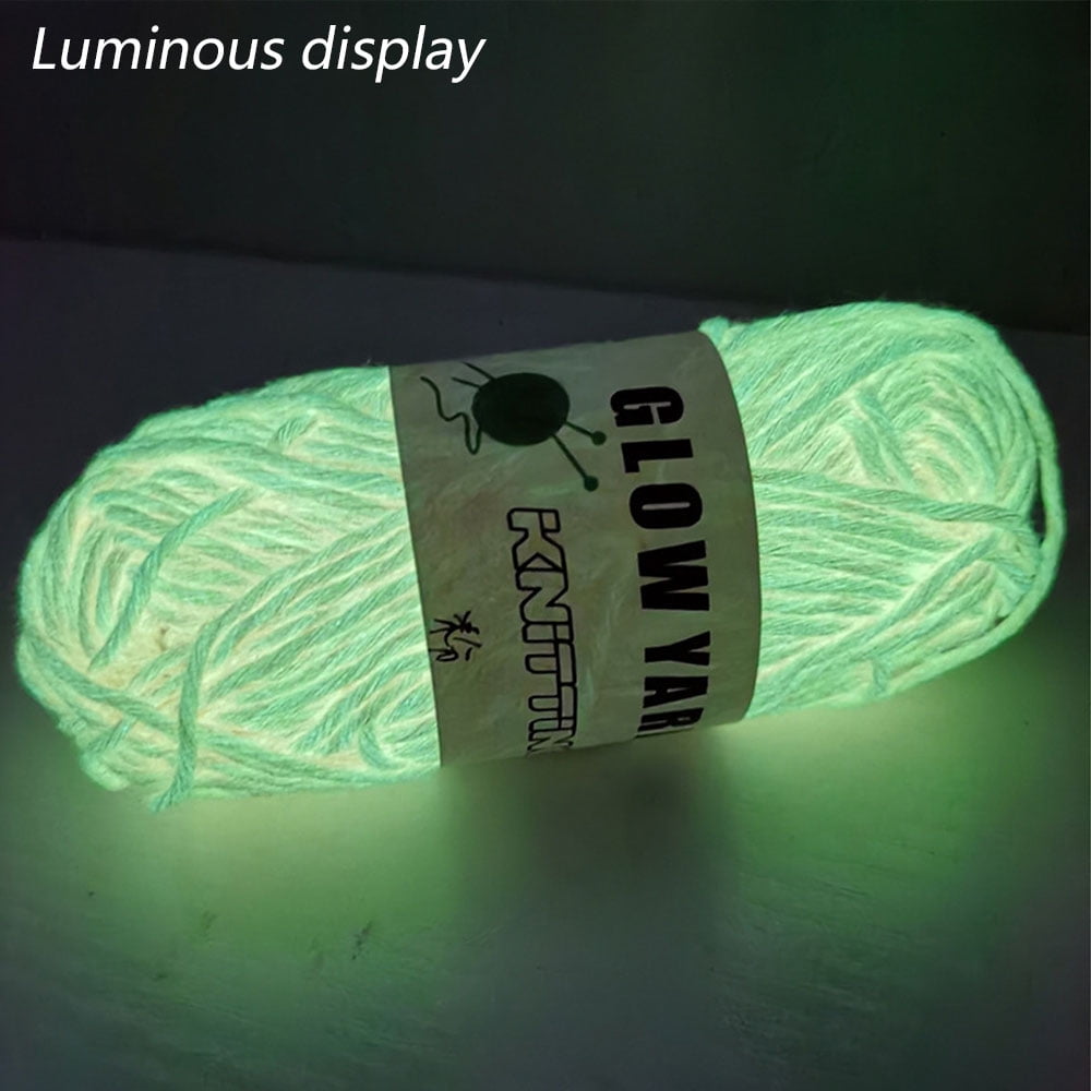 Kitcheniva Luminous Glow in The Dark Yarn 58 Yard 5 Rolls