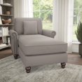 thumbnail image 2 of Coventry Chaise Lounge with Arms in Beige Herringbone Fabric, 2 of 11