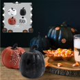 thumbnail image 4 of Halloween Pumpkin Decor Ceramic Pumpkin Fall Halloween Decor Spooky Web Design for Indoor Outdoor Porch Table Mantel Home Party 1 Piece, 4 of 5