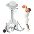 thumbnail image 5 of Topbuy 3-in-1 Basketball Hoop Set Stand Toddler Basketball Hoop Game Set White, 5 of 5