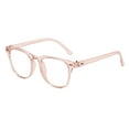 thumbnail image 2 of Blue Light Blocking Glasses Computer Screen Reading Glasses Unisex Lightweight Eyewear Frame Clear Lens Anti Eyestrain and UV Pink, 2 of 4