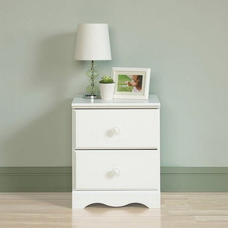 Sauder nightstand white deals