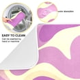 thumbnail image 2 of Dish Drying Mat Kitchen Pad Large Counter Absorbent Dish Mats Drainer Light Purple Cream Flowing, 2 of 8