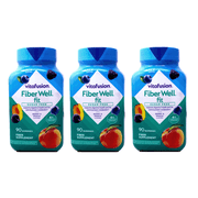 3 Pack Vitafusion Fiber Well Fit Fiber + B Vitamin Gummies Peach/Berry, 90 Each