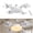 CR2020, variant on Drone Ceiling Fan with Light and Remote, E27 Screw in Socket Fan Light Bulb 2-in-1, Foldable Dimmable LED Lamp 3 Wind Speeds Quiet Operation for Bedroom Kitchen Garage