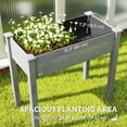 thumbnail image 4 of Outsunny 34"x18"x30" Wooden Patio Raised Garden Bed Planter, Dark Grey, 4 of 10
