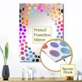 thumbnail image 3 of Designart "Paint Fusion in Pink and Blue IV" Abstract Painting Oversized Wall Mirror - Modern Abstract Bathroom Decorative Wall Mirror - Multiple Color Options, 3 of 6