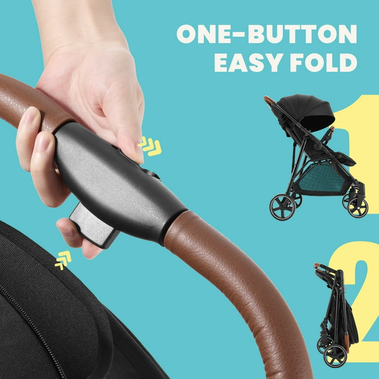 HARPPA Foldable Stroller for Baby and Toddler, Reversible Handle