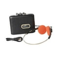 thumbnail image 3 of Kokiya Cassette Player Compact Sturdy with Headphones Lightweight Retro for Outdoor Black, 3 of 9