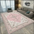 thumbnail image 3 of 1PC Pastel Floral Area Carpet Partial Carpet, Lightweight Washable Easy-to-Tidy Carpet Mat Festival Gift, Suitable for Bedroom, Living Room, Dining Room, Office, Hallway, Room Accessones, 3 of 8