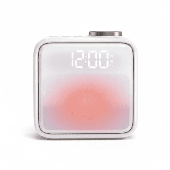 AJOHBM Alarm Clock Sound Machine,Digital Alarm Clock for Heavy Sleepers,6 Scenes & White Noise Sync,Dual Alarms & SnoozeAdjustable Brightness, Customizable Alarms,Loud Alarm Clock for Kids Adults