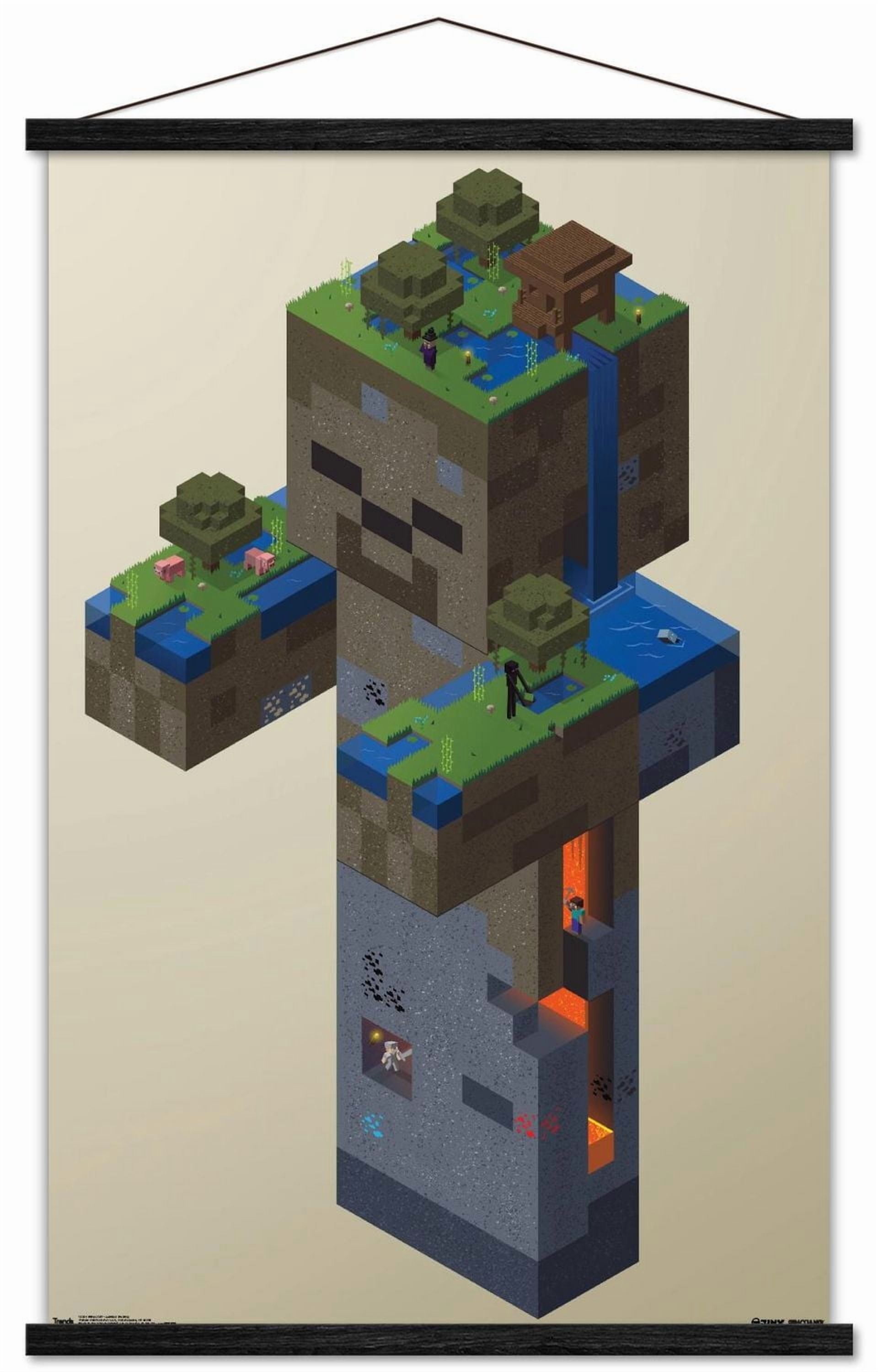 Minecraft - Zombie Swamp Wall Poster, 14.725" x 22.375" Framed