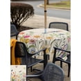 thumbnail image 6 of Square Outdoor Tablecloth with Umbrella Hole Wildflowers Outside Table Cloth Waterproof Patio Table Cover Spring Vintage Tulip Butterfly Floral Leaf Zipper Tablecloths for Picnic Camping 60x60 Inch, 6 of 8
