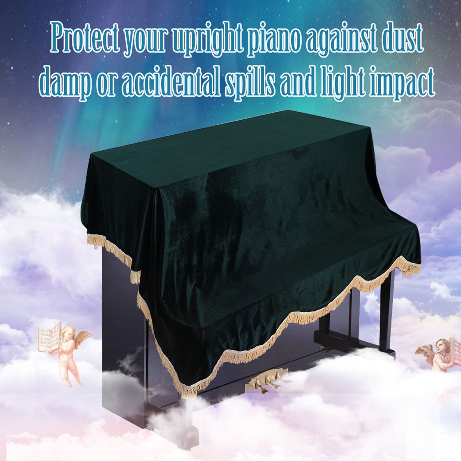 Grand Piano Cover,dustproof,piano Dust Cover,light S Red
