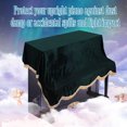 thumbnail image 4 of Wear- Upright Piano Dust Cover, Piano Dust Cover, Durable Soft Pleuche Cloth Colorfast For Piano, 4 of 8