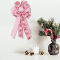 thumbnail image 2 of Large Christmas Tree Topper Linen Bow for Home Decor, Big Festive Bowknot Ornament for Xmas Tree, Holiday Party & Wall Hanging Decorations, 2 of 4