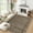 Coffee, variant on Scalloped Edge Area Rug – Non-Slip, Machine Washable Low Pile Indoor Carpet, Modern Farmhouse Floor Mat for Living Room, Bedroom, Nursery, Dining Room, Office