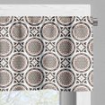 thumbnail image 5 of Ambesonne Ethnic Valance & Curtain, Geometric and Orient Motifs, 55"x30", White Redwood Brown, 5 of 7