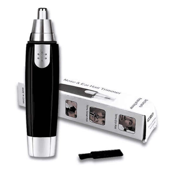 Nose Hair trimmer | Ear Trimmer - 2026 Professional Painless Trimmer for Men and Women | Battery-Operated, Dual Edge Blades for Quick and Easy grooming | Easy Cleaning | Black