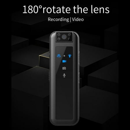 Image of Body Camera 1080P Mini Body Cameras with Infrared Night Vision Police Body Cam Pocket Camcorder for Riding Meeting
