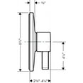thumbnail image 4 of Hansgrohe 04233000 S Pressure Balance Trim (Chrome), 4 of 5