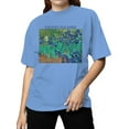 thumbnail image 2 of Vincent Van Gogh Irises Artwork Women's T-shirt, 2 of 3