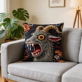thumbnail image 4 of 18x18 Pillow Cover, Screaming Goat Plush, Funny Animal Throw Pillow with Soft Design, Decorative Pillowcase with Material, Home Decor Accent, Cushion Cover for Bed Couch Chair Bedroom Living Room(A), 4 of 6