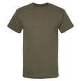 thumbnail image 5 of M&O Gold Soft Touch T-Shirt 4800, T-Shirt for Men, Men's Short Sleeve, Unisex Fit, Military Green, S, 5 of 5