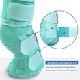 thumbnail image 3 of Harrison Howard Horse Fly Boots Perfect Contoured Fit Leg Guards Dense Mesh Boots with Ventilated Comfort Reliable Protection from Summer Elements Set of 4 Mint Large, 3 of 7