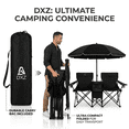 thumbnail image 6 of DXZ 2 Person Folding Camping Chair with Removable Umbrella, Cooler Bag and Carry Bag, Double Outdoor Beach Chair for Camping, Picnic, Fishing and Sports Events, 6 of 8