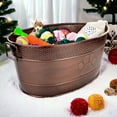 thumbnail image 5 of BREKX Metal Dog Toy Bin for Leak Resistant, Bronze Oval 25QT, 5 of 7