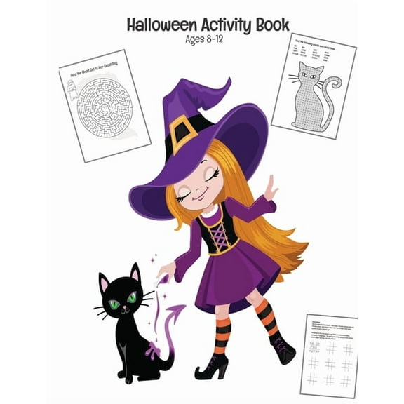Halloween Activity Book Ages 8-12: Connect The Dots - Spot The Difference - Mazes - Word Search Puzzles - Dot to Dot - Word Search for Kids - Kids Activities - Mazes For Kids - Halloween Fun - Sudoku
