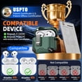 thumbnail image 2 of Funda con soporte de teléfono y kit de limpieza para AirPods 4 Inesore, 2 of 7