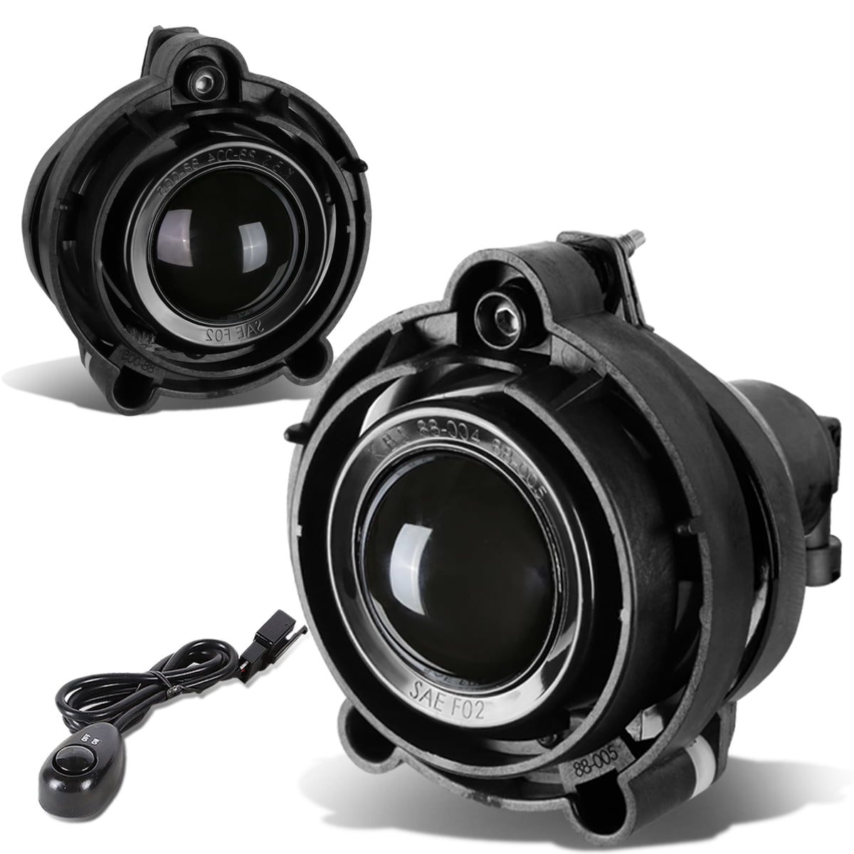 Fit 10-15 Camaro//06-11 Impala Smoked Lens Oe Bumper Fog Light Lamp Pair+Switch