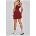 thumbnail image 6 of PISONIC Women 2 Piece Tennis Dress Cross-Back Tank Top with High Waisted Workout Skorts Skirt Set Yoga Golf Athletic Outfits Set, 6 of 7