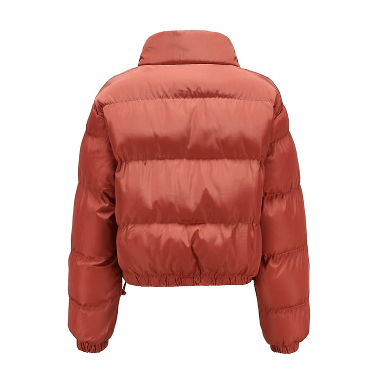 tklpehg Womens Jacket Winter Warm Button Zipper Short Jacket Loose