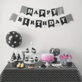 thumbnail image 4 of FABLE- 4 Black &White Polka Dot Tablecloths, 54X108 Inch Plastic Tablecloth Mini Mouse, 4 of 5
