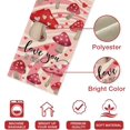 thumbnail image 3 of Valentine''s Day Pink Red Mushroom Table Runner, Love You So Much Hearts Holiday Kitchen Dining Table Decor, Wedding Anniversary Home Decoration Indoor Outdoor Party Supply 13 x 36 Inches, 3 of 6