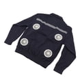 thumbnail image 4 of Chaqueta Con Ventilador De Refrigeración Con Protector De Cintura, Tiras Reflectantes, 4 Ventiladores, Batería De 50000mAh Para Trabajo Al Aire Libre, Jardinería, Siega, 4 of 7