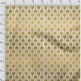 thumbnail image 3 of oneOone Cotton Jersey Dark Mustard Fabric Floral Block Quilting Supplies Print Sewing Fabric By The Yard 58 Inch Wide, 3 of 4