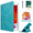 Blue E Flower, variant on ipad 9th Gen case for Model MK2K3LL/A MK2L3LL/A MK2N3LL/A, MK2P3LL/A, iPad 10.2 inch 7th / 8th Gen - 360 Degree Rotating Protective Stand Cover Auto Wake Sleep