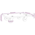 thumbnail image 4 of vidaXL Dolly Trolleys 2 pcs Rectangular 60x40x11.5 cm, 4 of 5