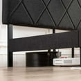 thumbnail image 4 of Mellow Olena Upholstered Platform Bed Frame with Headboard, Black, Full, 4 of 11