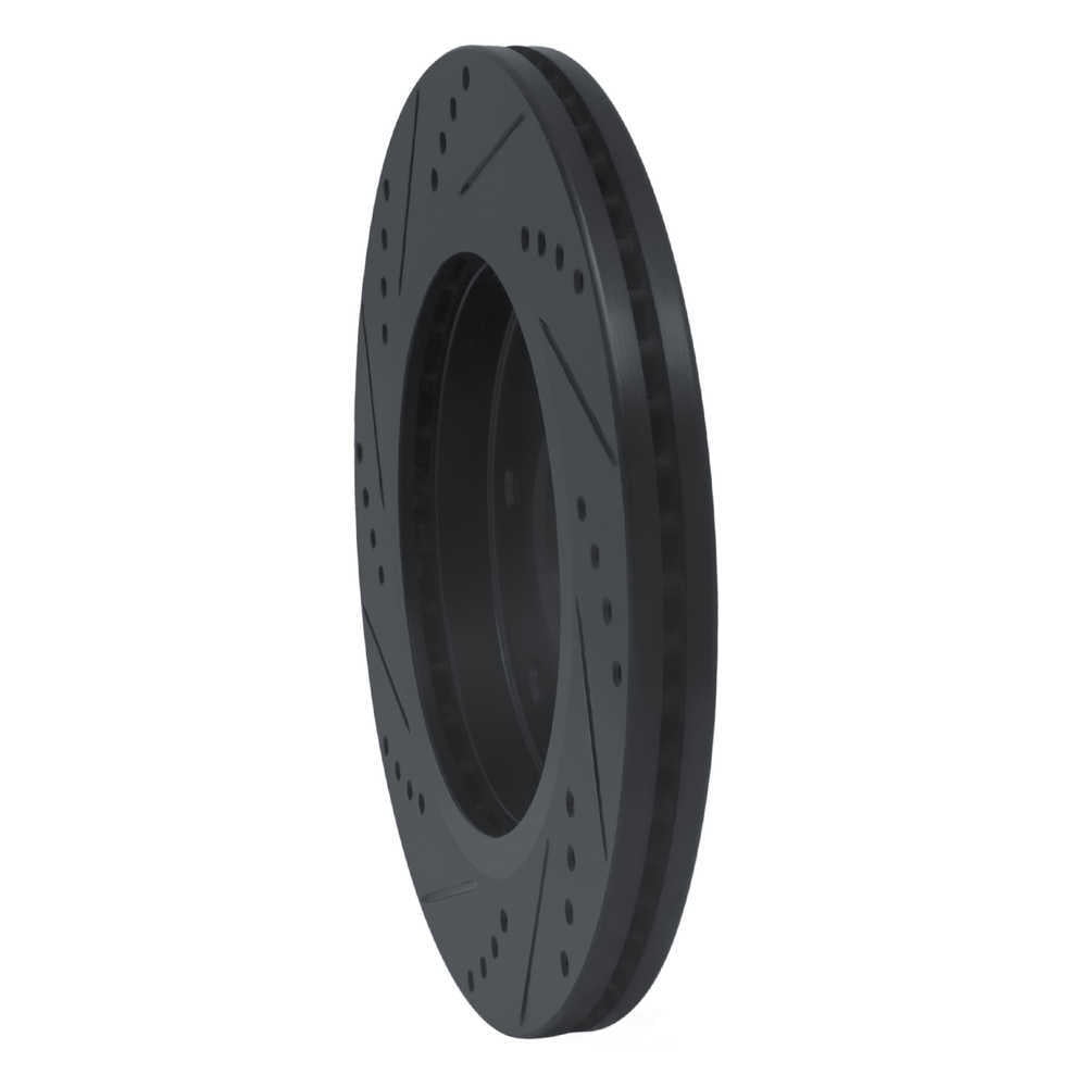 Dynamic Friction Company 633-67096R DFC Brake Rotor - Drilled And Slotted - Black
