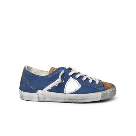

Philippe Model Man Blue Leather Sneakers